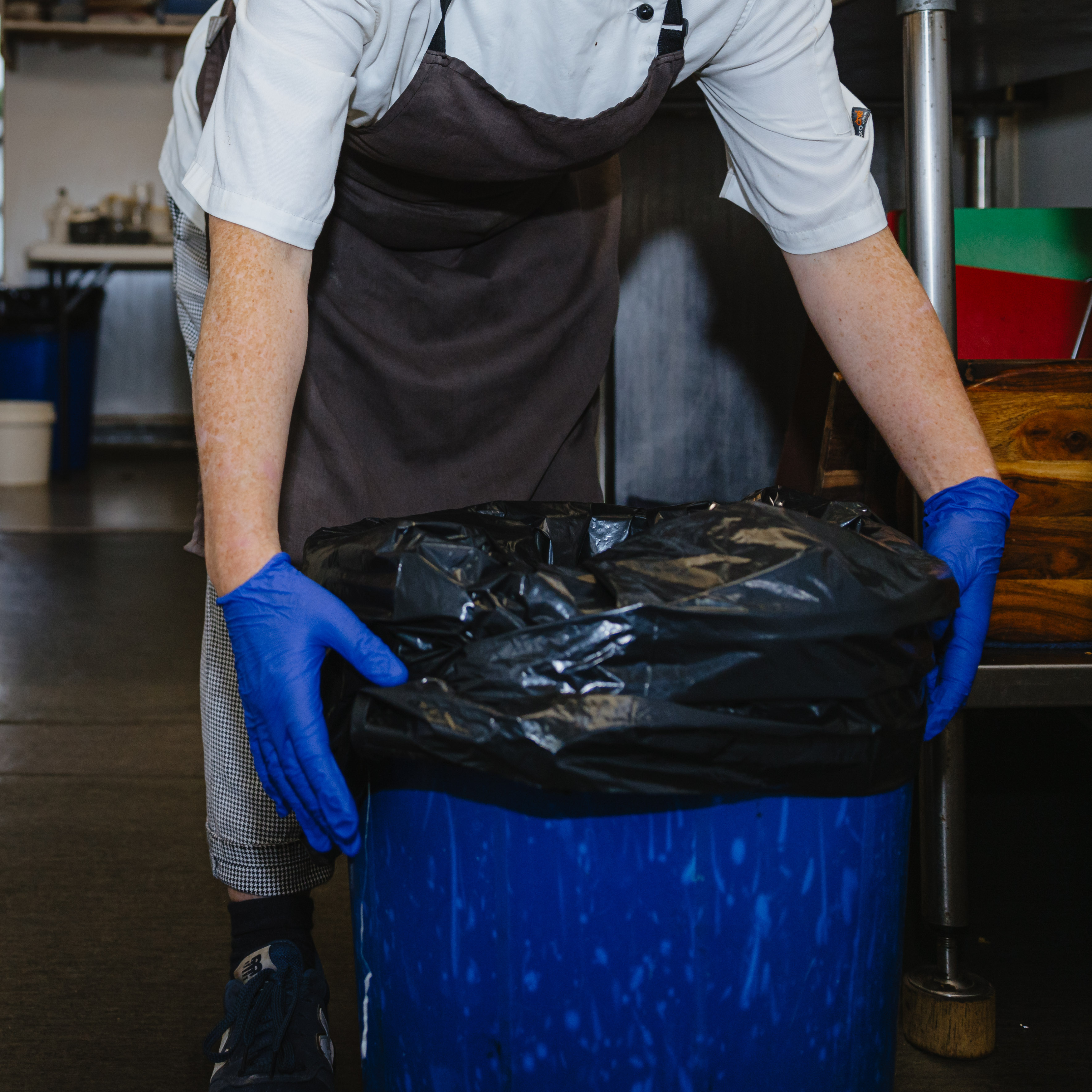 Bastion Bin liners in a box in use 1