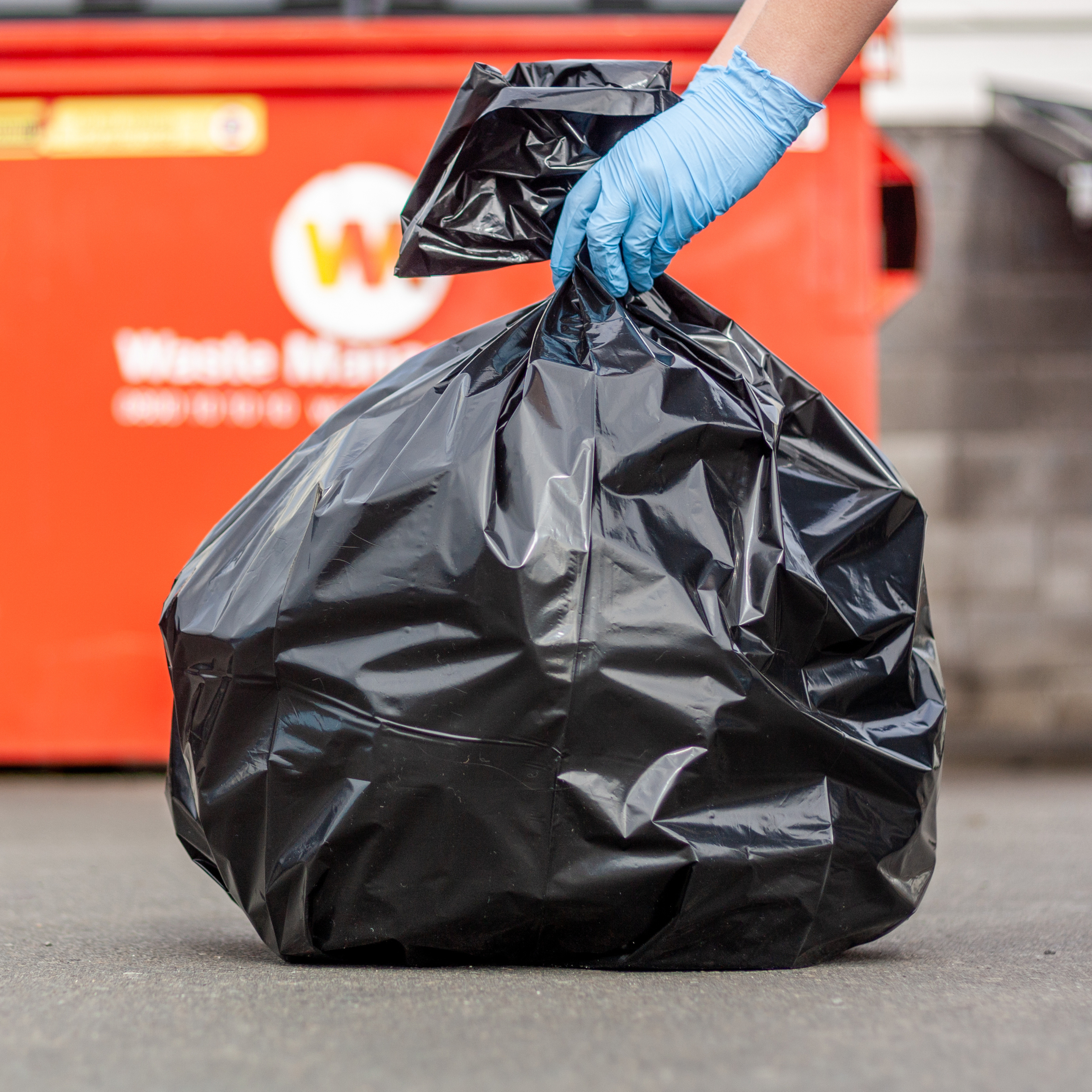 Bastion Bin liners in use