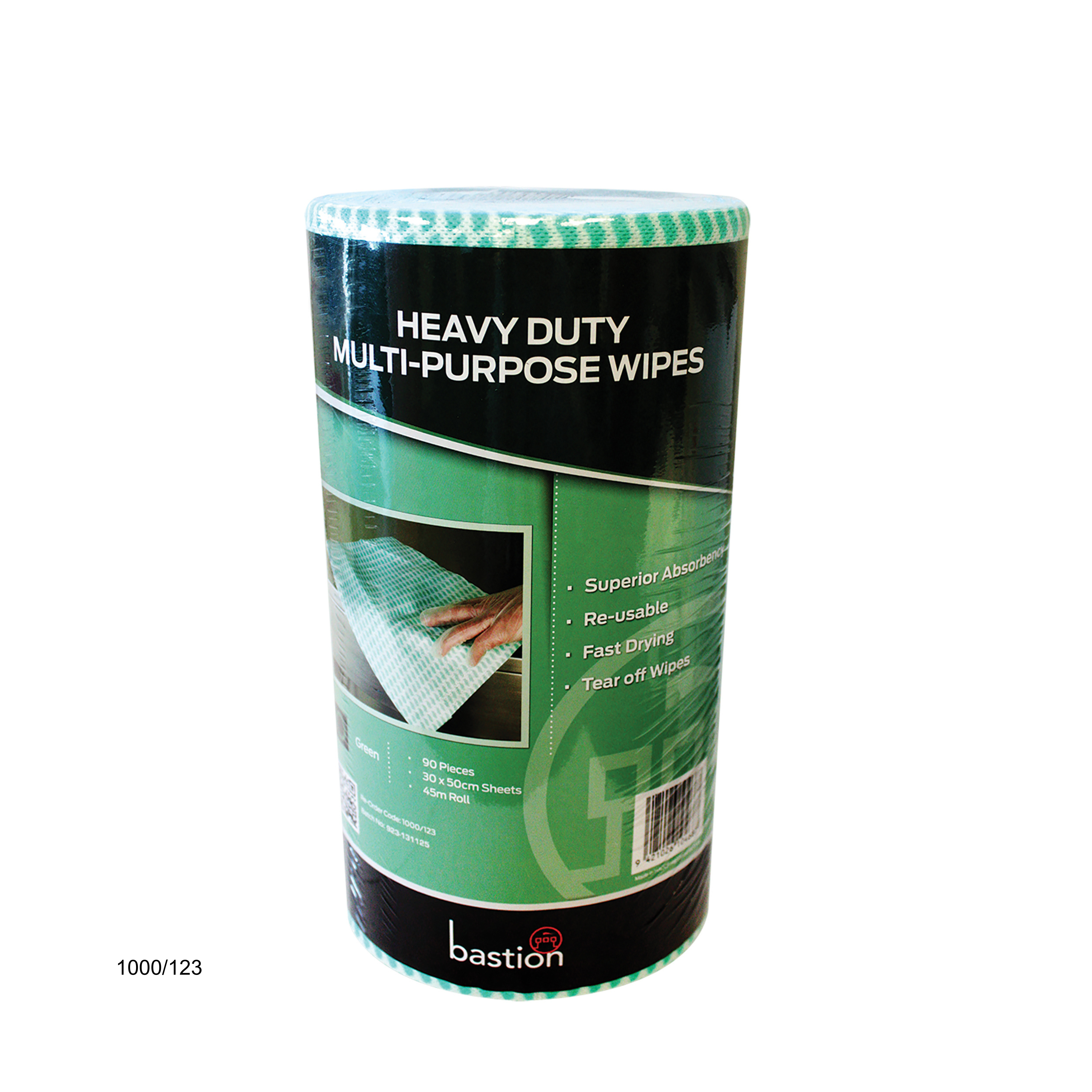 Heavy Duty Wipes Roll - Green