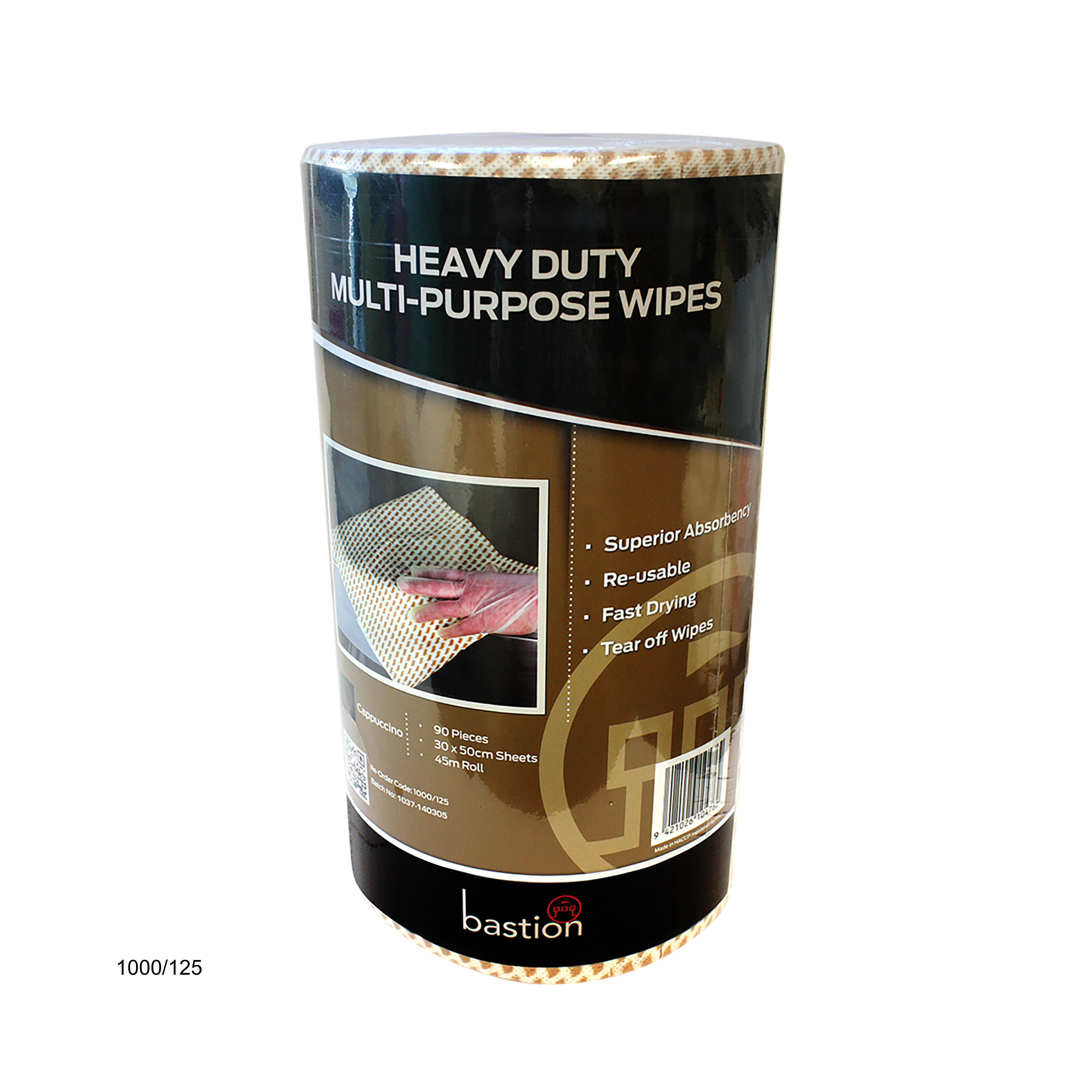 Heavy Duty Wipes Roll - Cappuchino