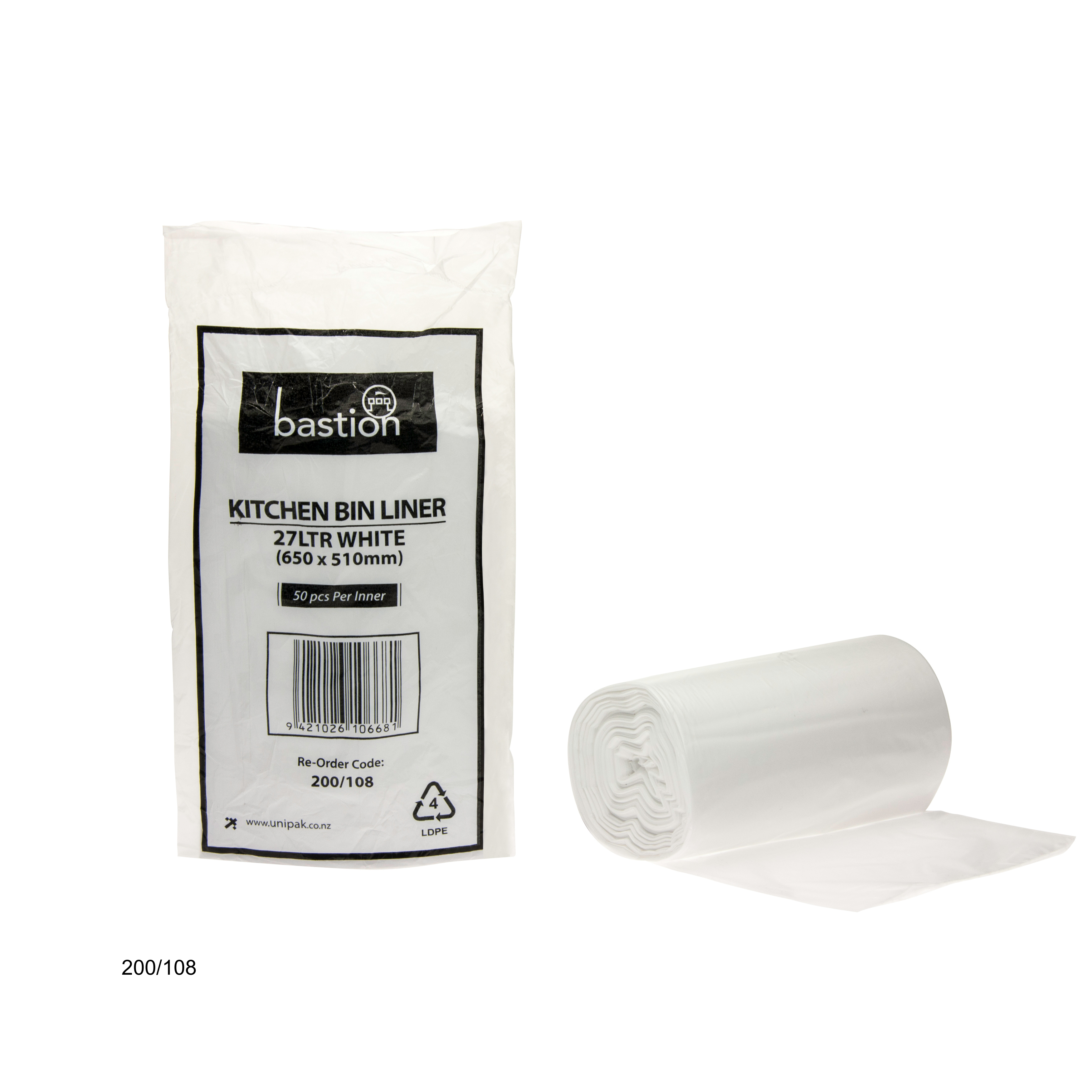 27 litre Kitchen Bin liner packaging and roll