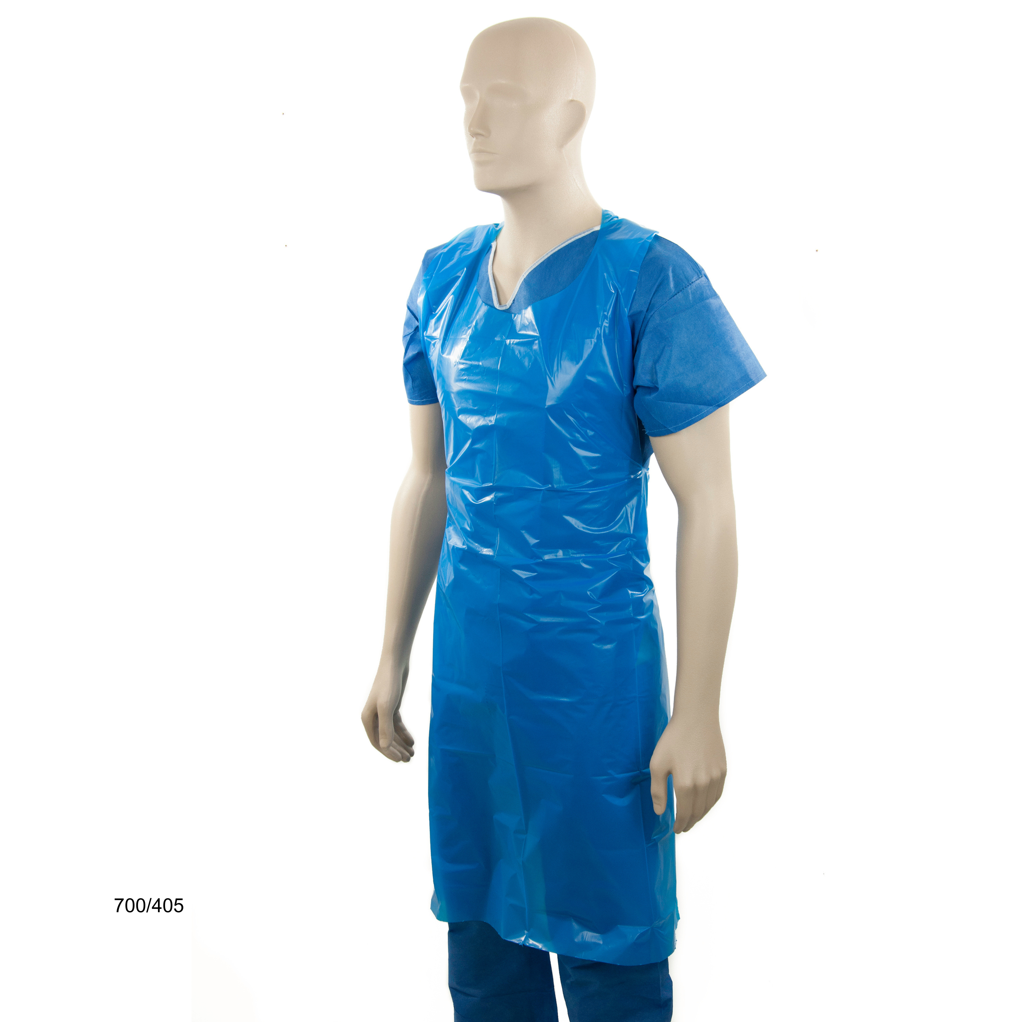 heavy duty blue apron