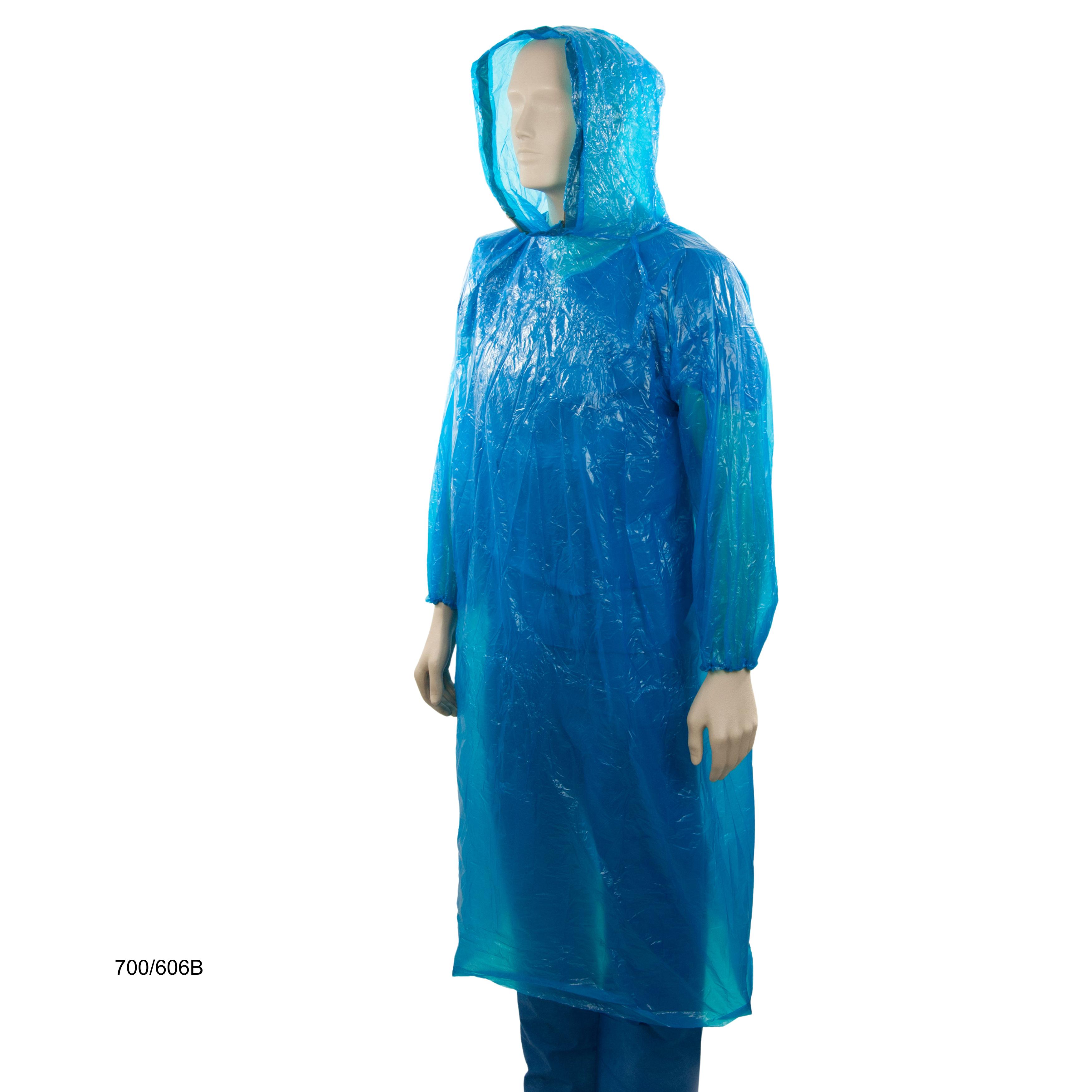 blue splash jacket with hood