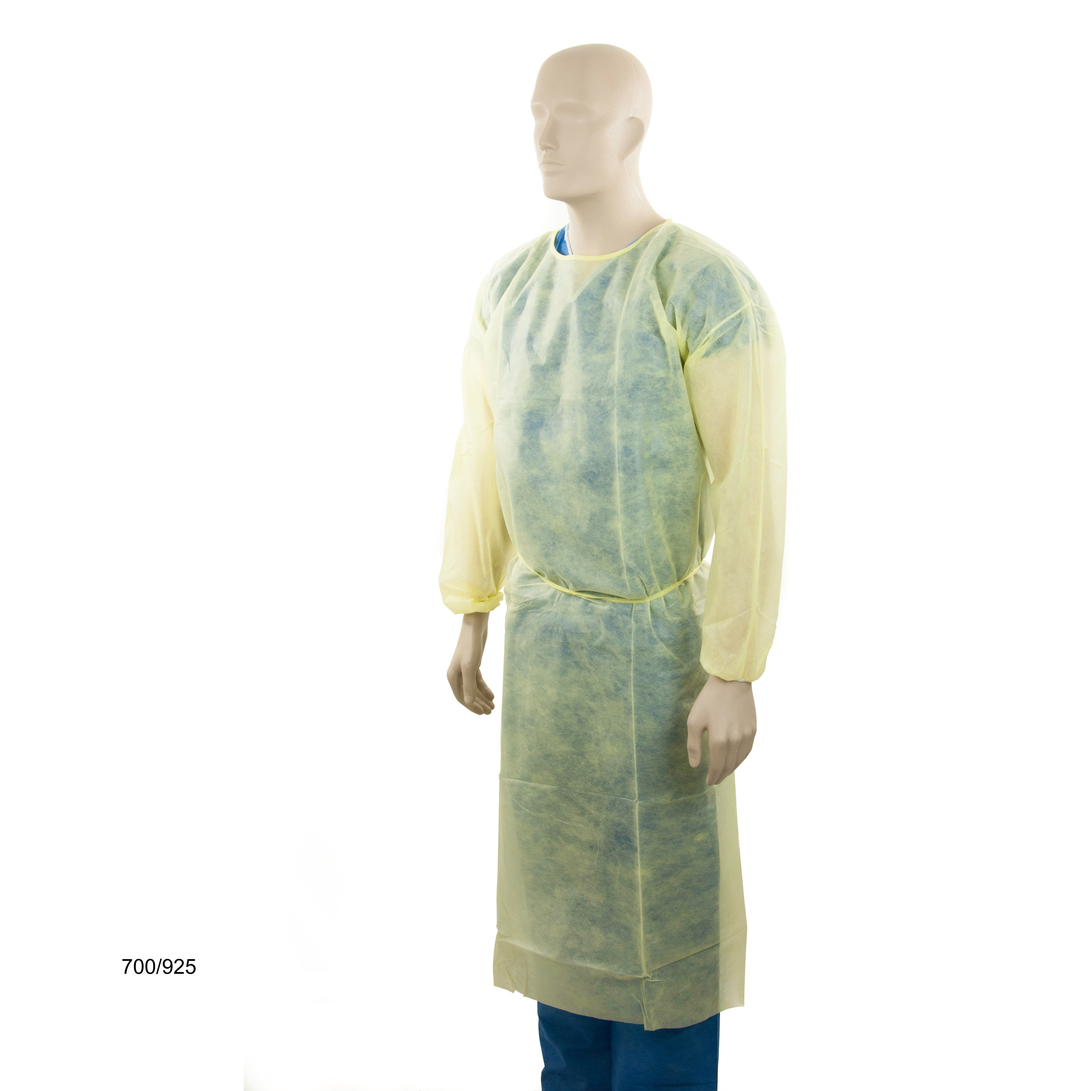 Yellow clinical gown