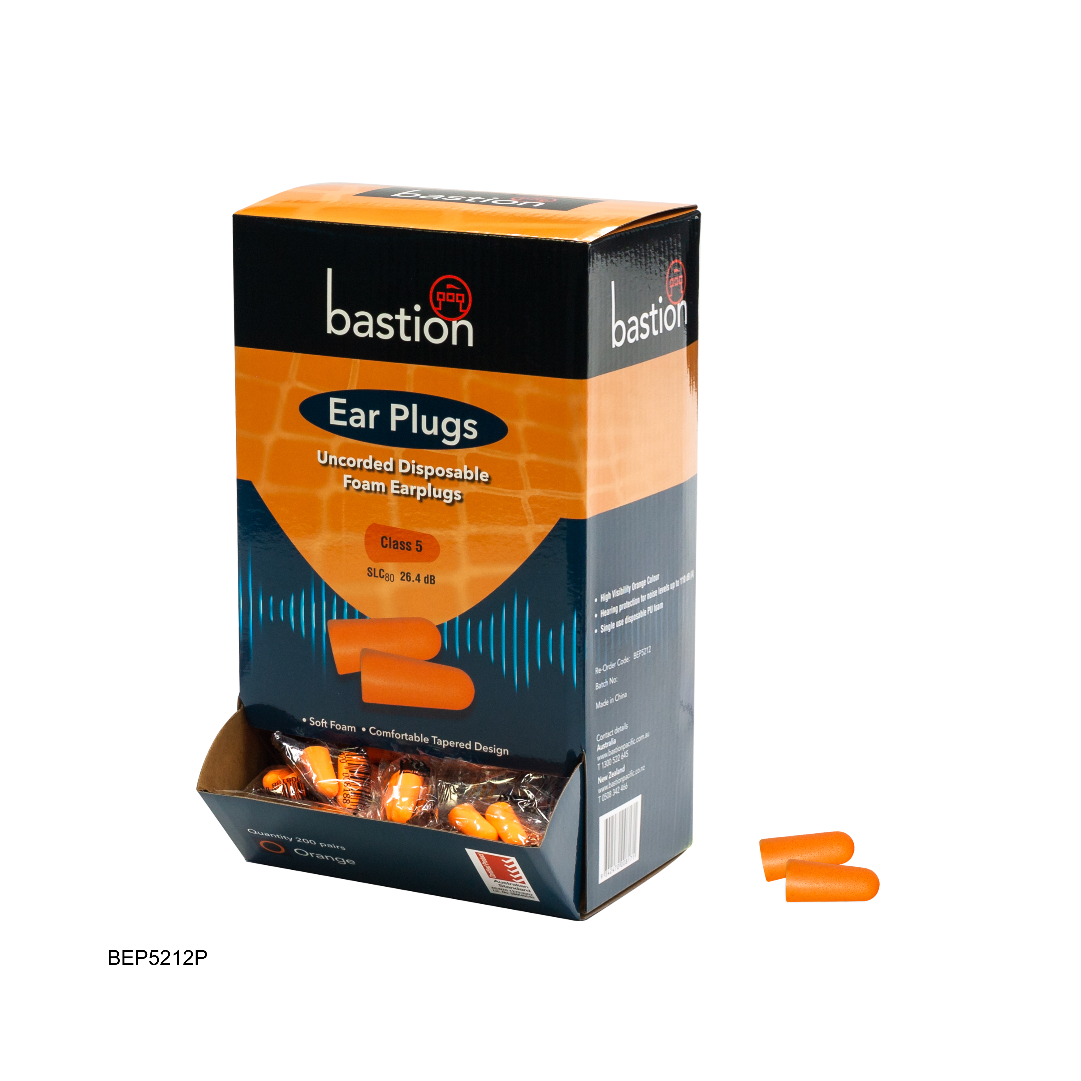 Bastion uncorded ear plugs inner carton