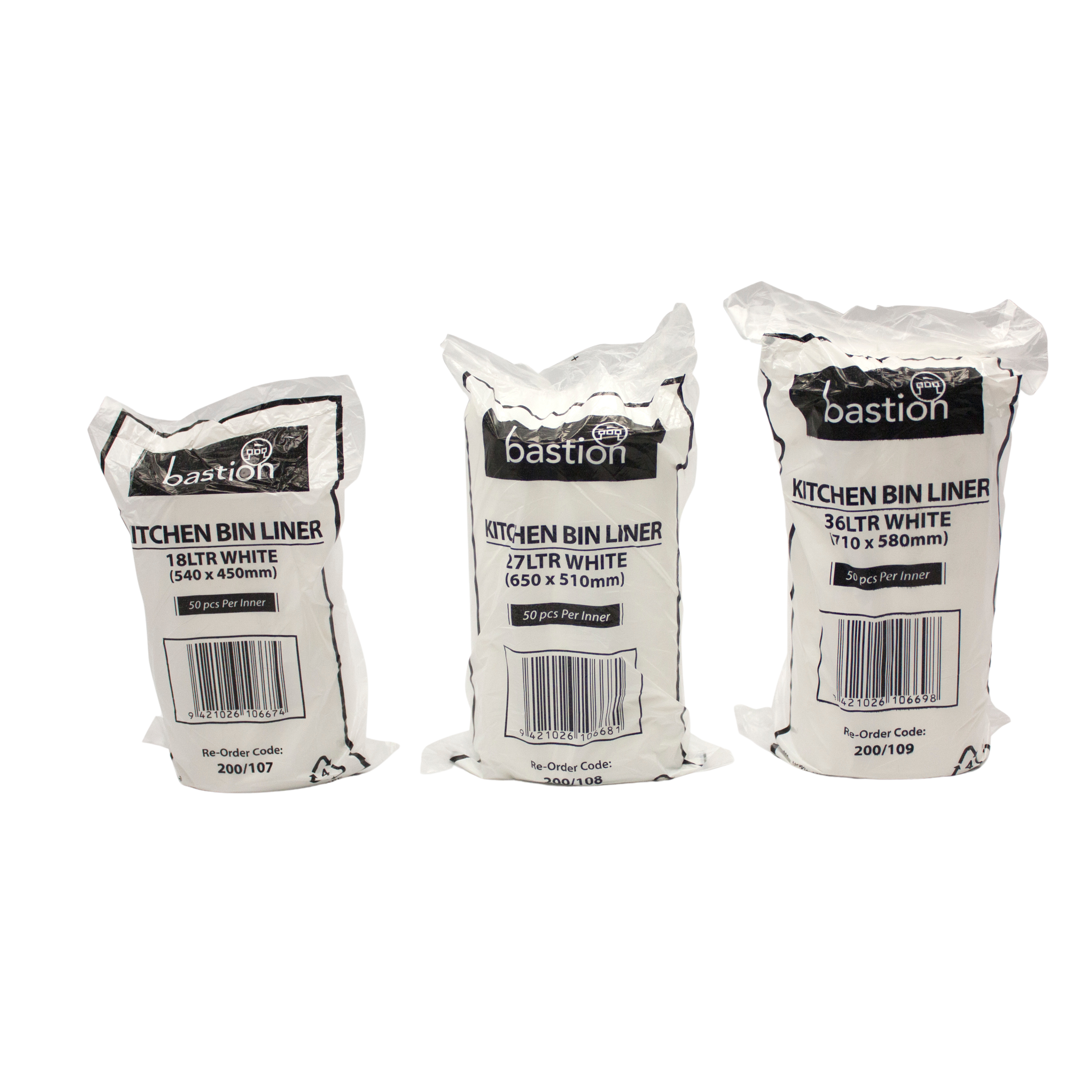 bastion Kitchen tidies inners in multiple sizes on white background