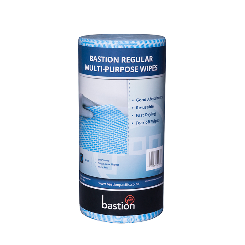 LR 1000 141 Bastion Regular Dry Wipes Roll Blue