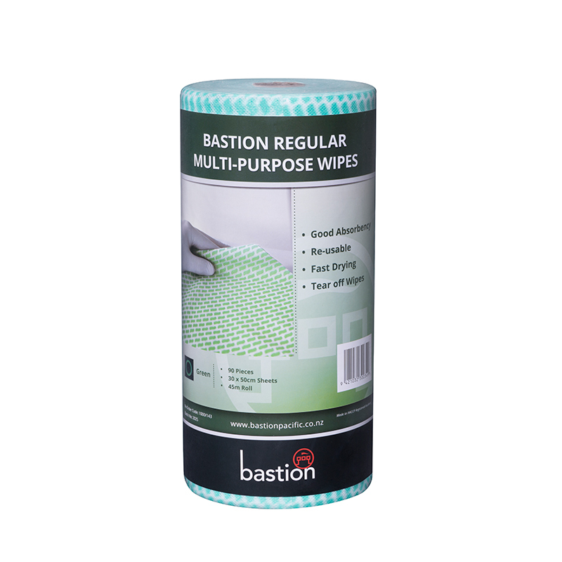 LR 1000 143 Bastion Regular Dry Wipes Roll Green