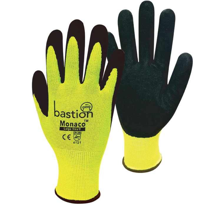 LR Monaco High Viz Yellow Polyester BSG3512 X Gloves
