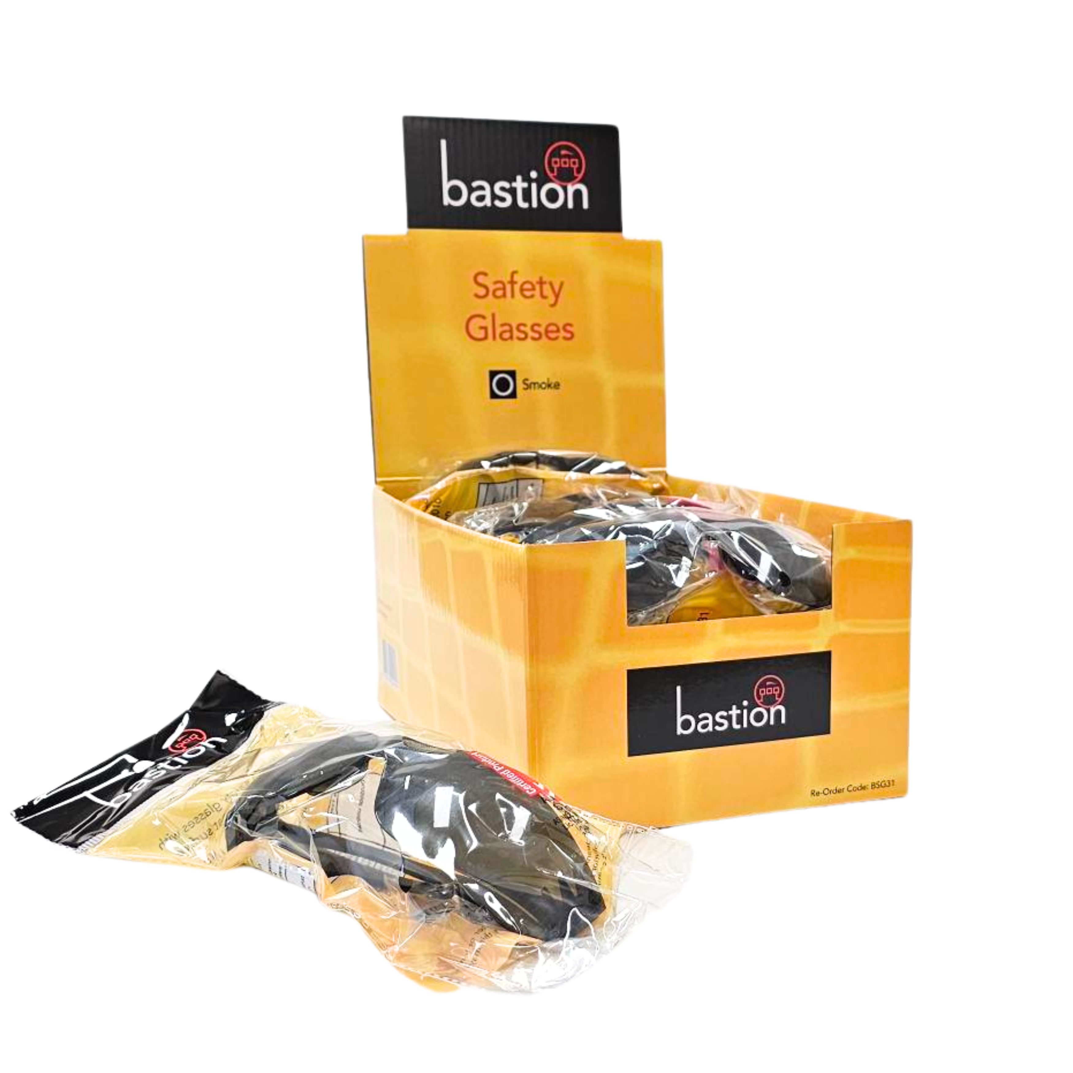 Safety Glasses Smoke Retail Pack