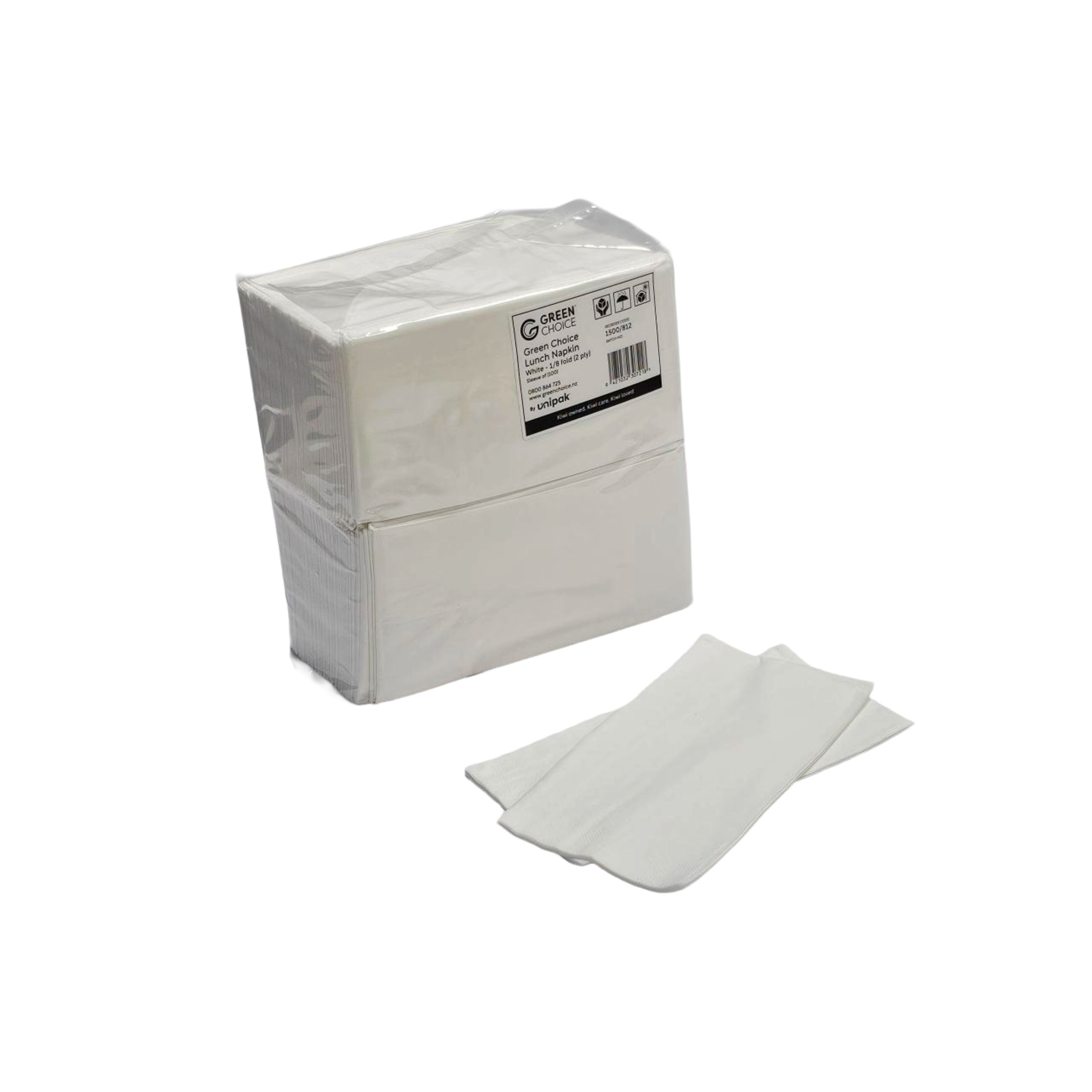 Lunch Napkin 1/8 fold white