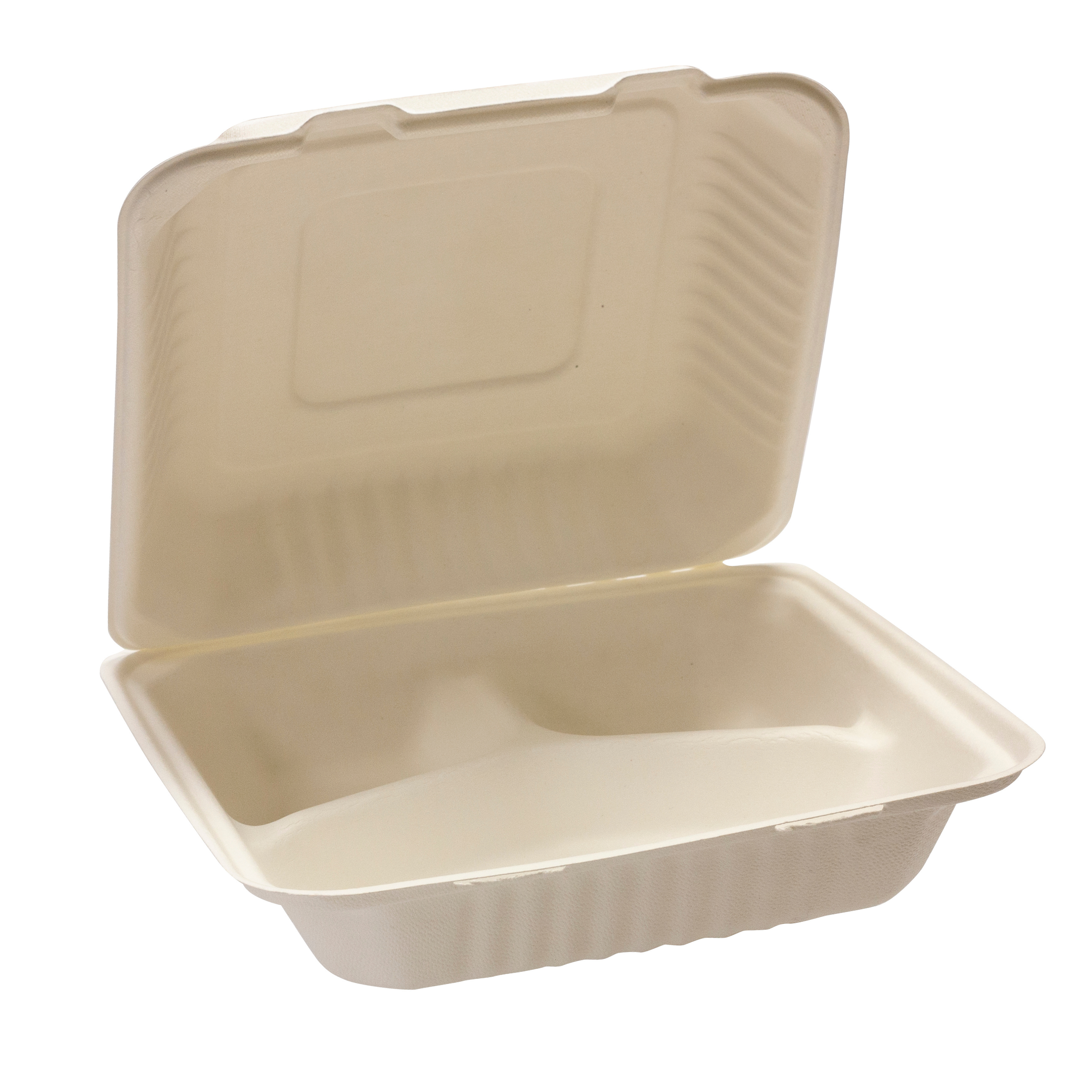 Green Choice sugarcane clamshell container