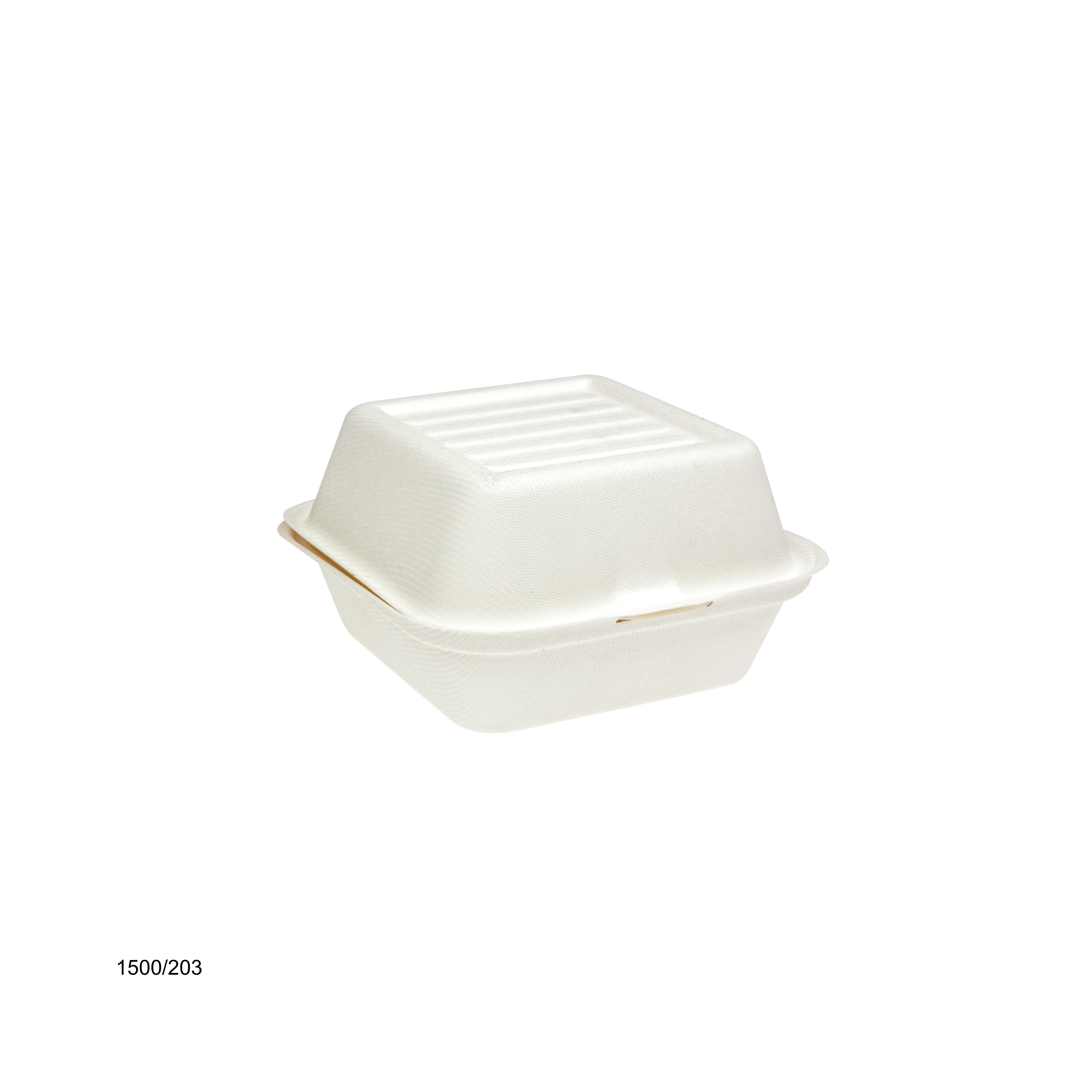 Green Choice Sugar Cane clamshell burger box