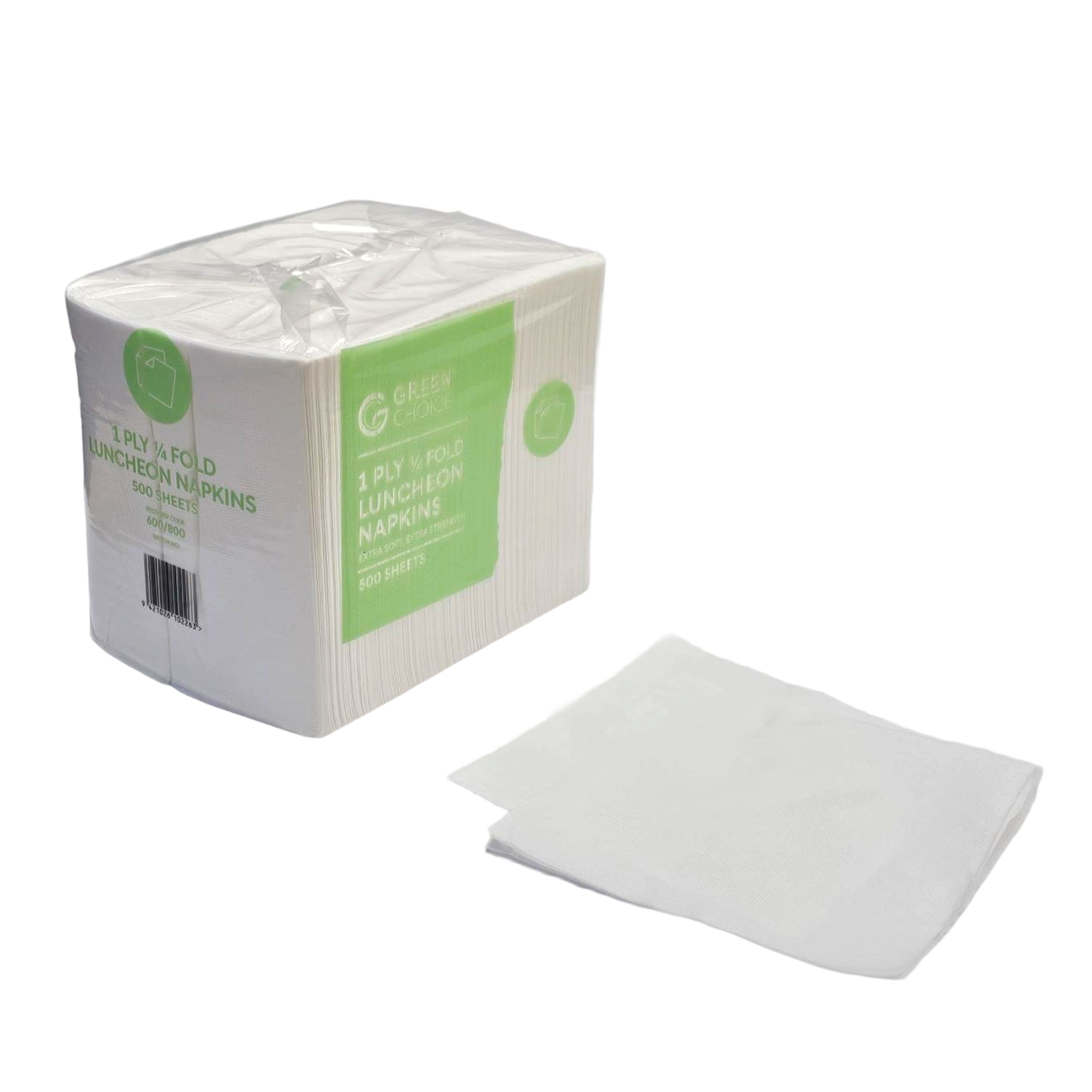 Green Choice white 1 Ply napkin sleeve