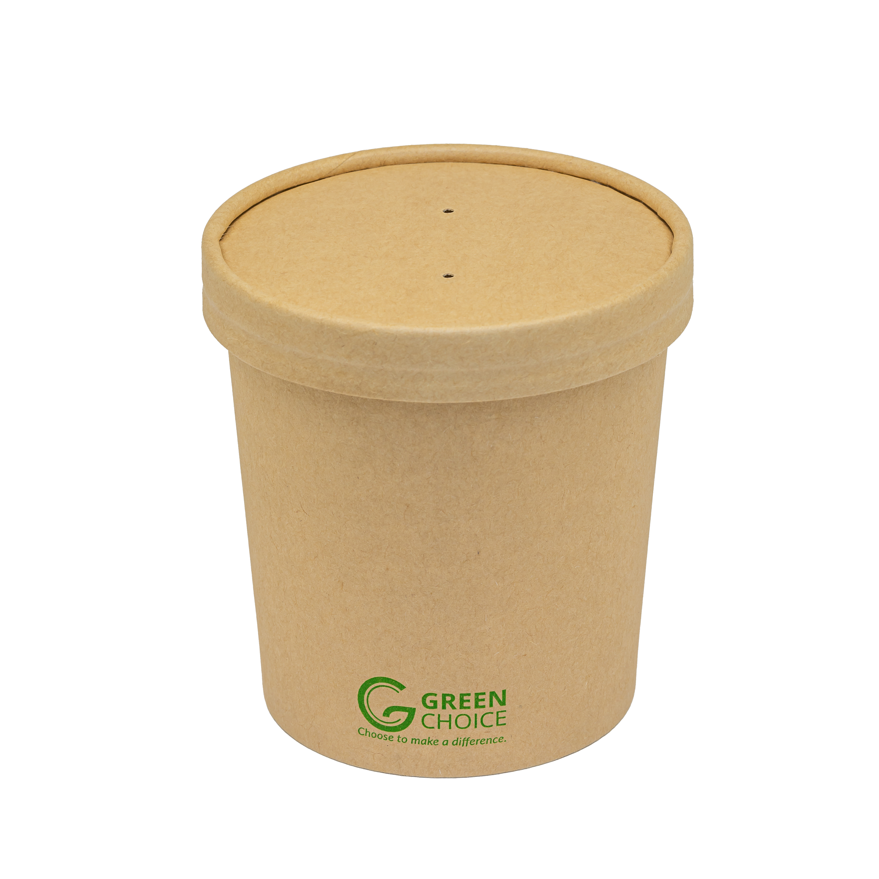 Green Choice Kraft Soup bowl with lid