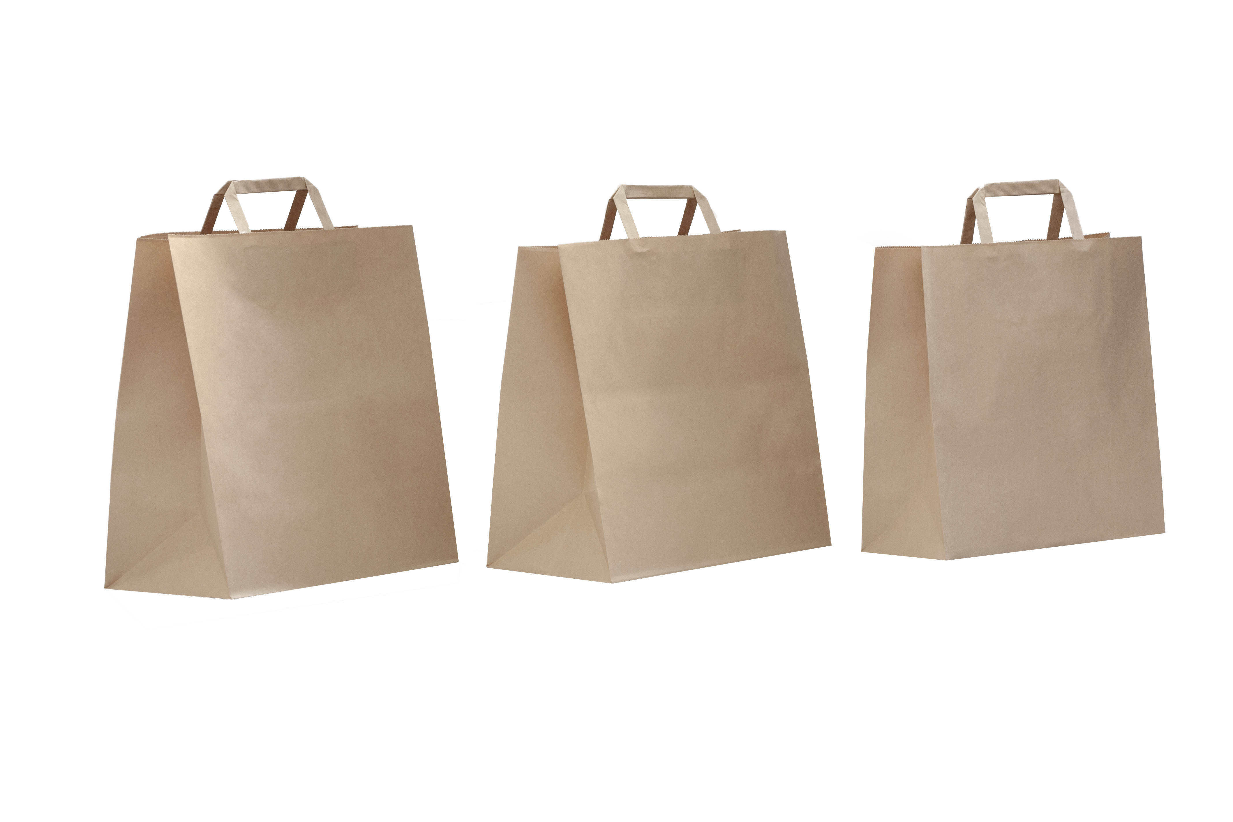 HR 1500 91x Checkout Bag Kraft Handle Group