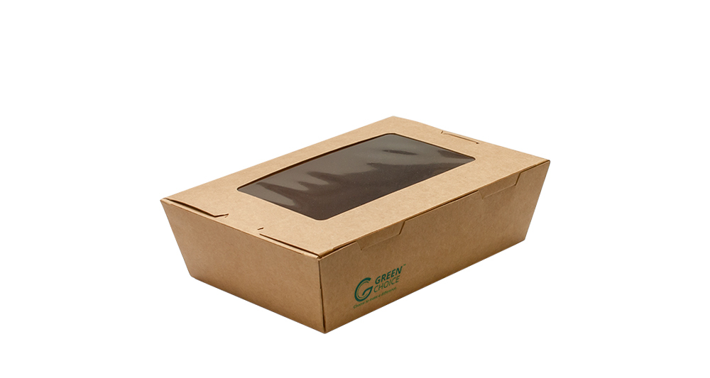 LR 1500 261 Takeaway Box Kraft PLA Window S