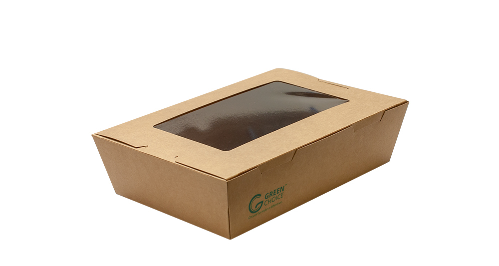 LR 1500 262 Takeaway Box Kraft PLA Window M