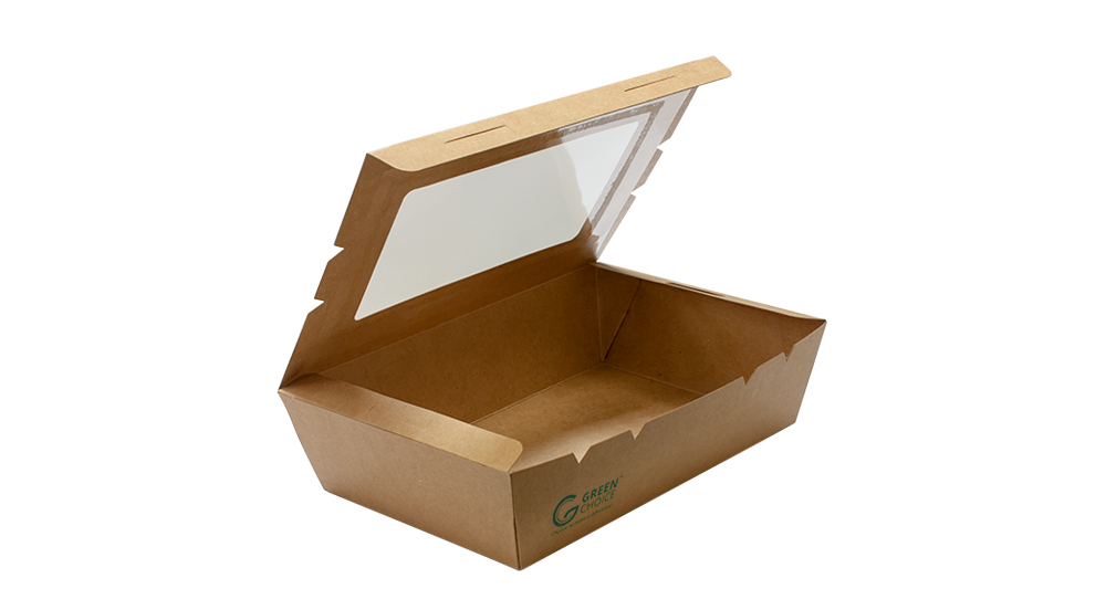 LR 1500 262 Takeaway Box Kraft PLA Window M2