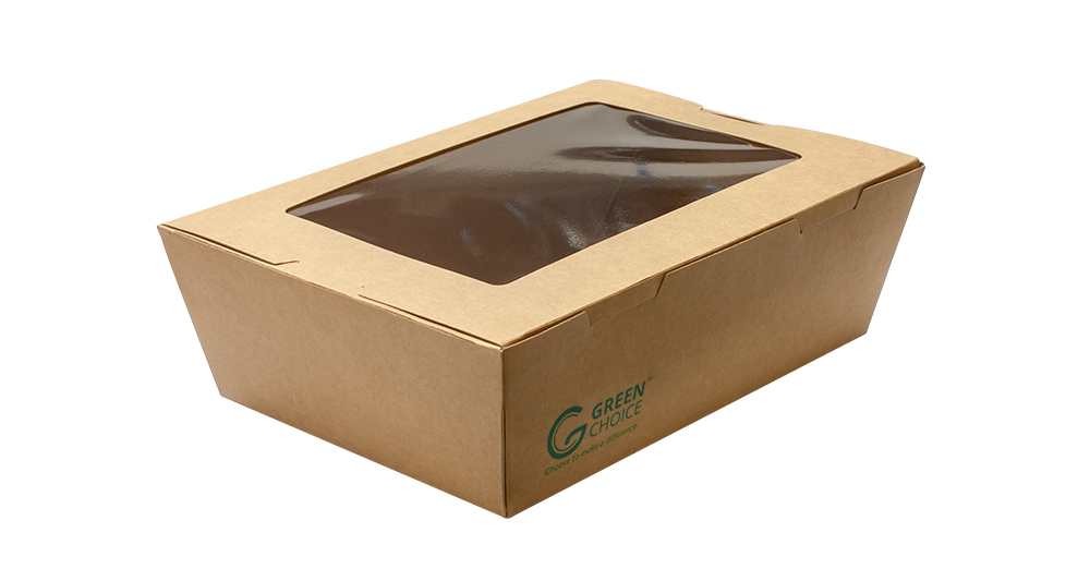 LR 1500 263 Takeaway Box Kraft PLA Window L