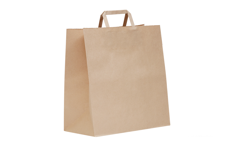 LR 1500 911 Checkout Bag Kraft Handle M