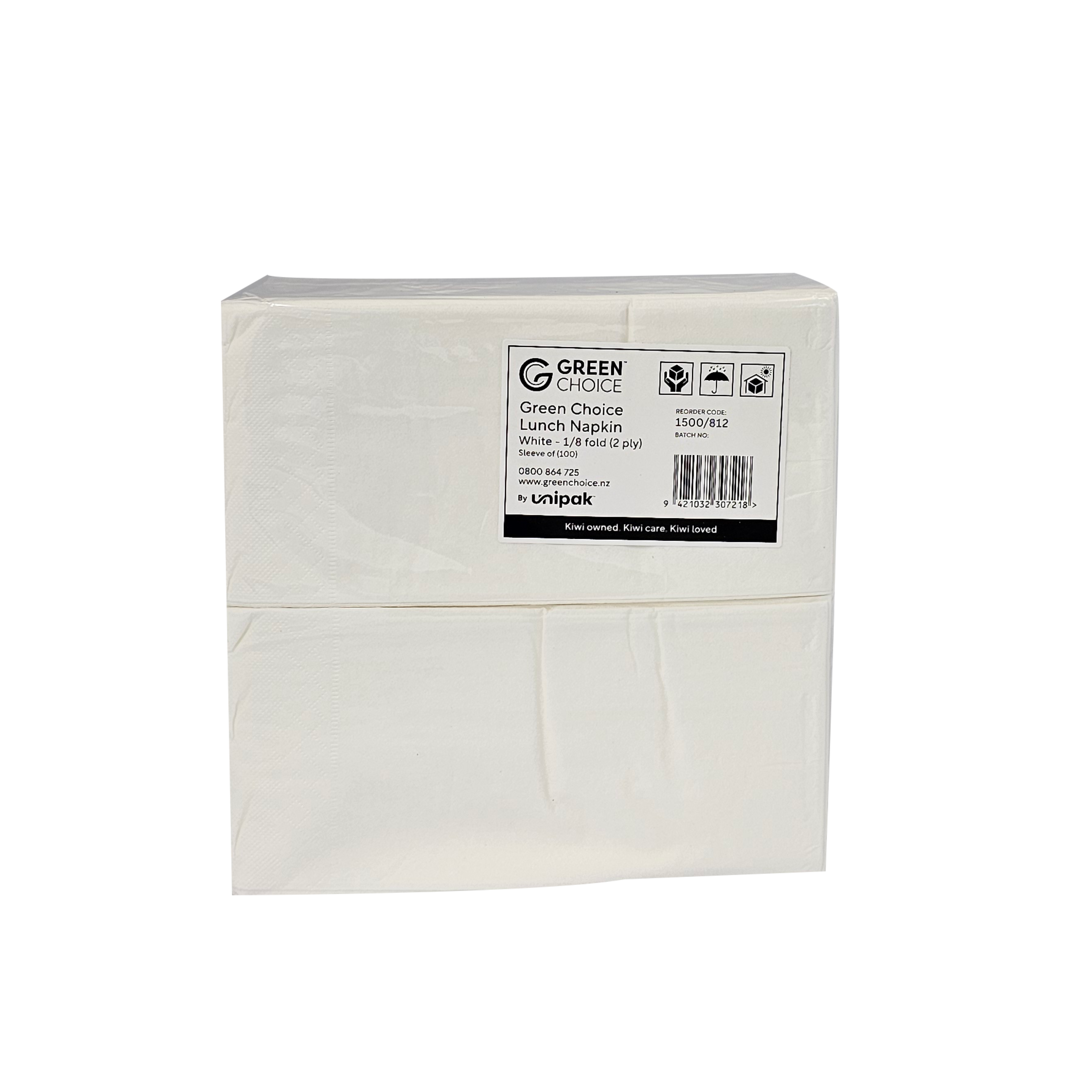 Lunch Napkin 1/8 fold white
