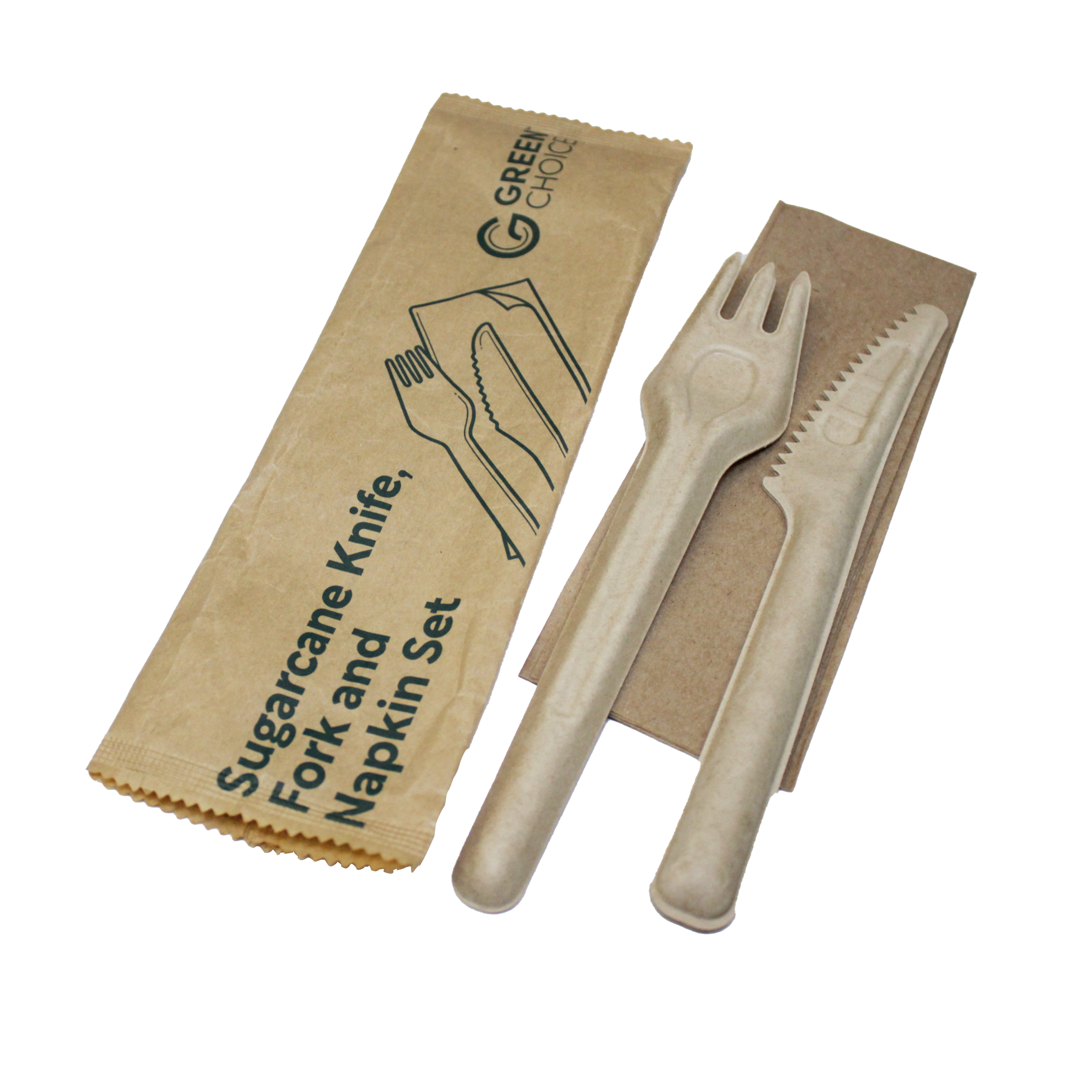 Green Choice Sugarcane cutlery set