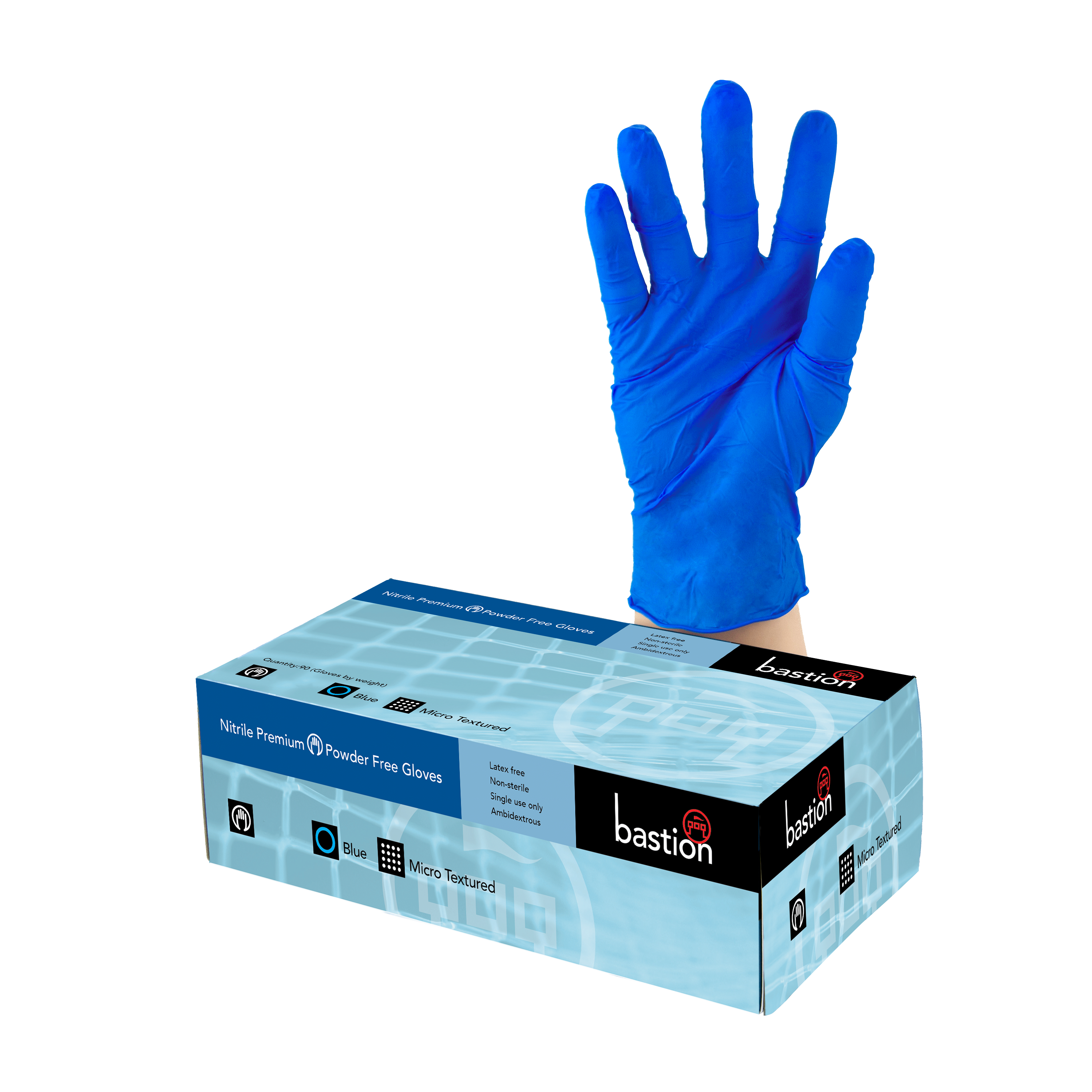 HR 100 20x Nitrile Premium Blue PF