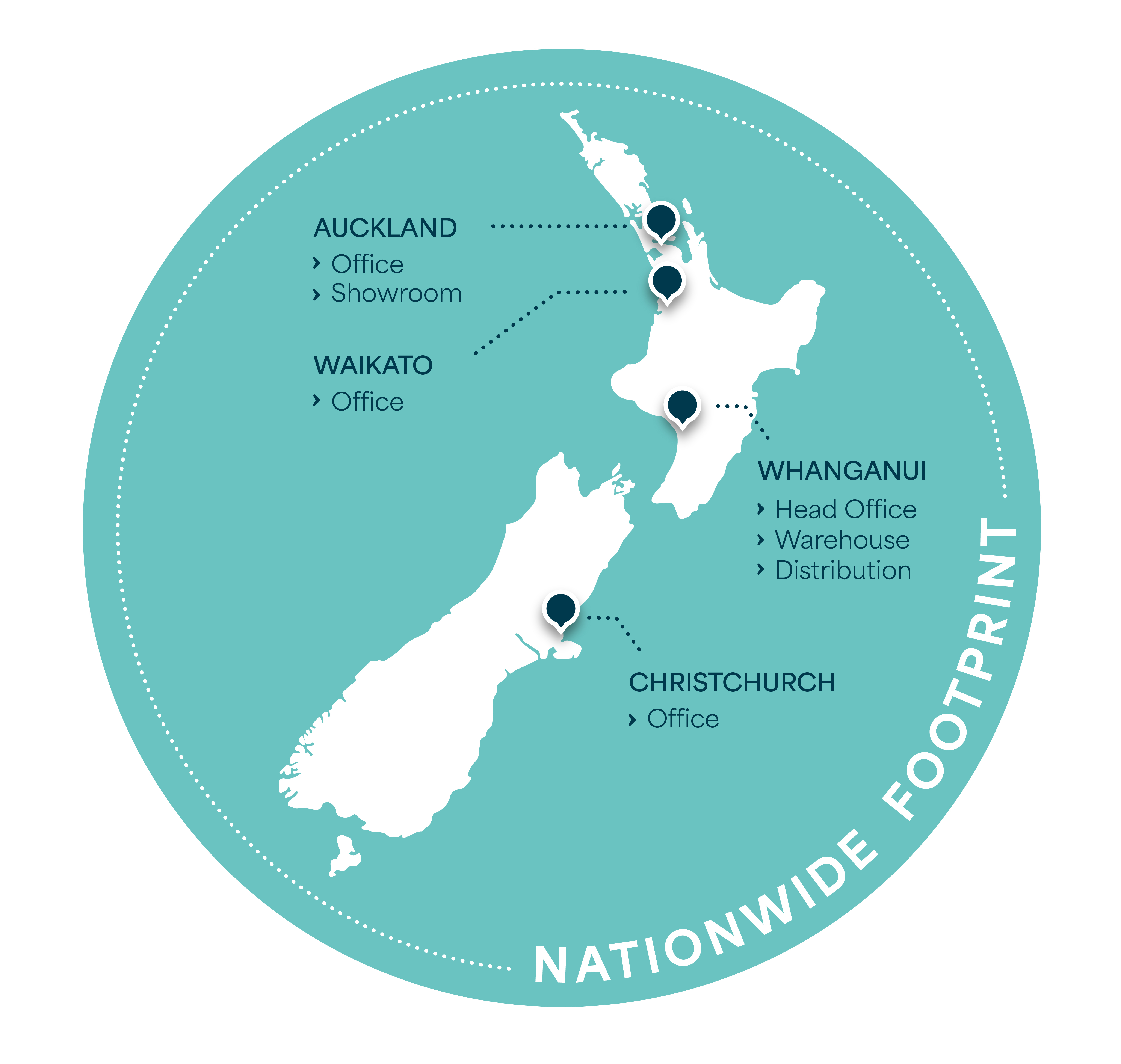 Nationwide Footprint Map map