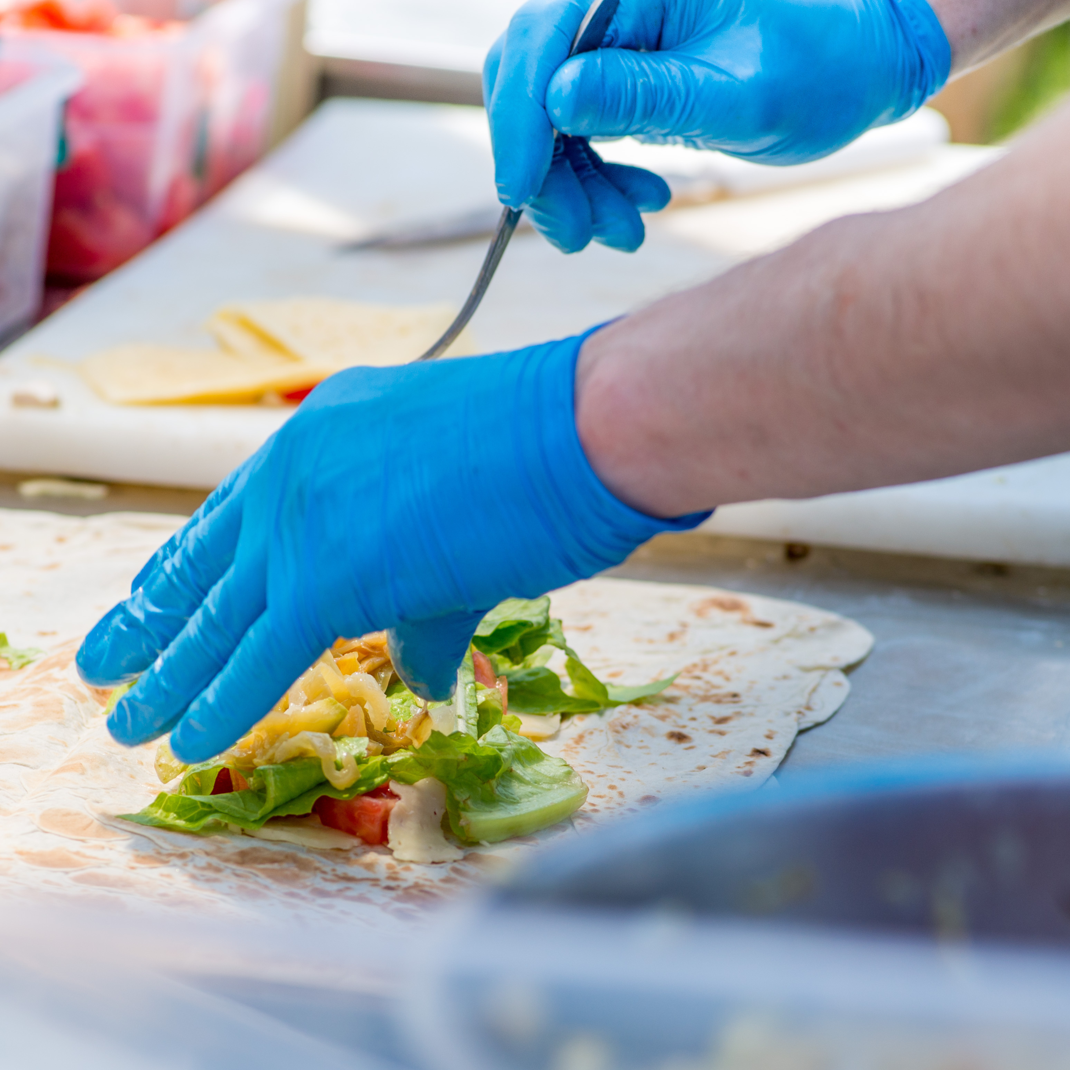 nitrile blue premium used in food prep