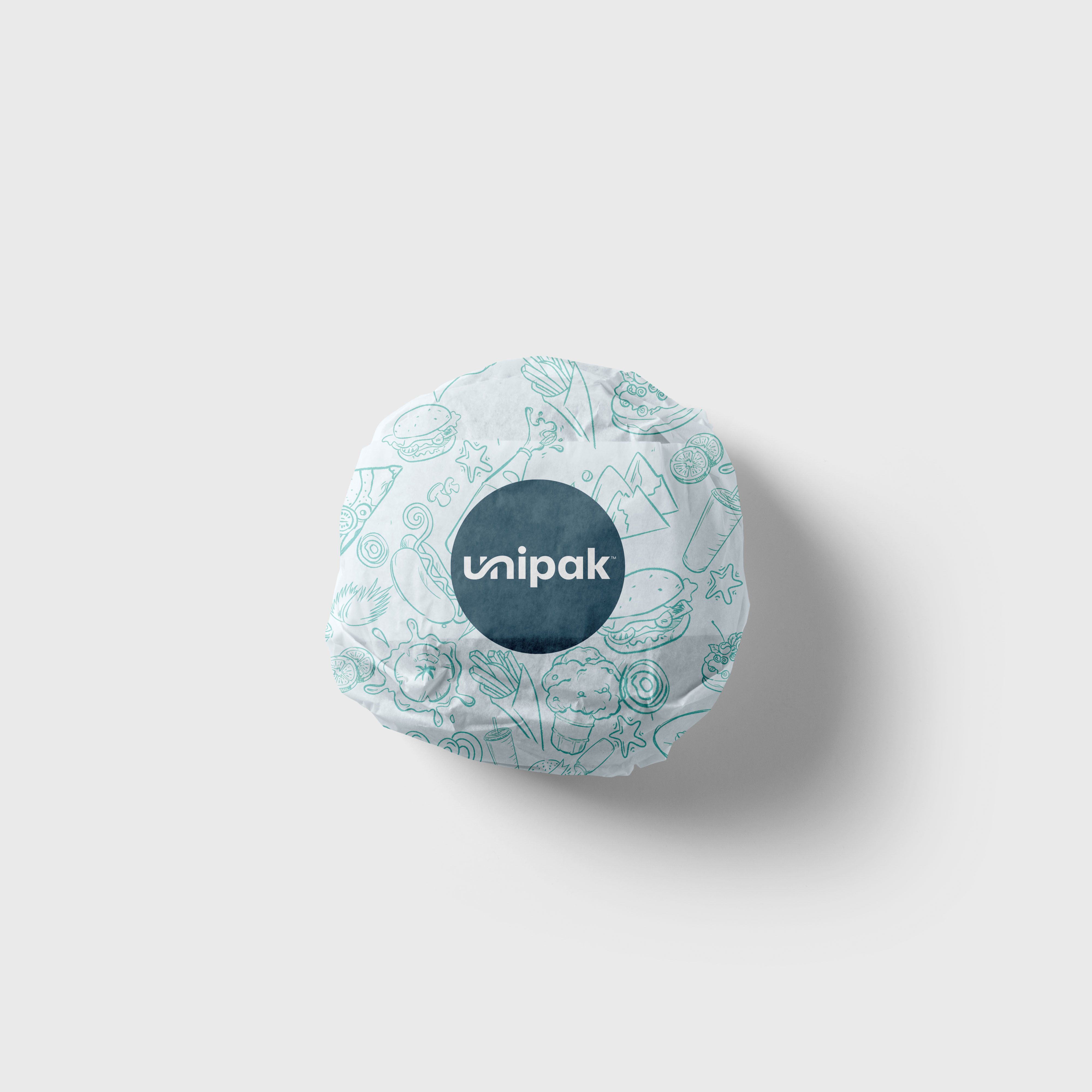 Unipak Packed Burger Mockup